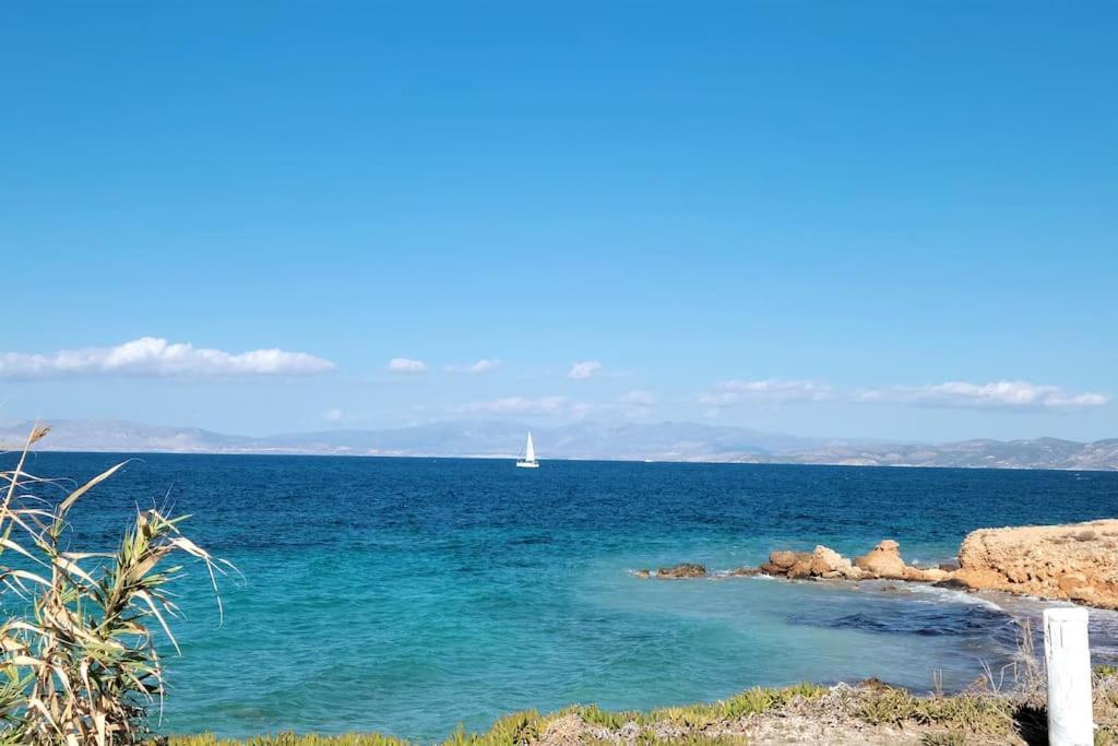 Appartement Avec Vue Aegina Esterno foto